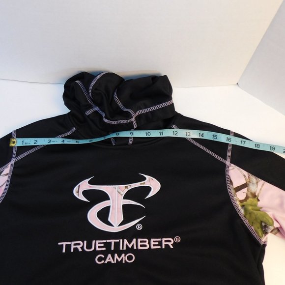 Women's True Timber Camo Pink Hoodie Hunting Sweatshirt Sz S - Picture 6 of 10